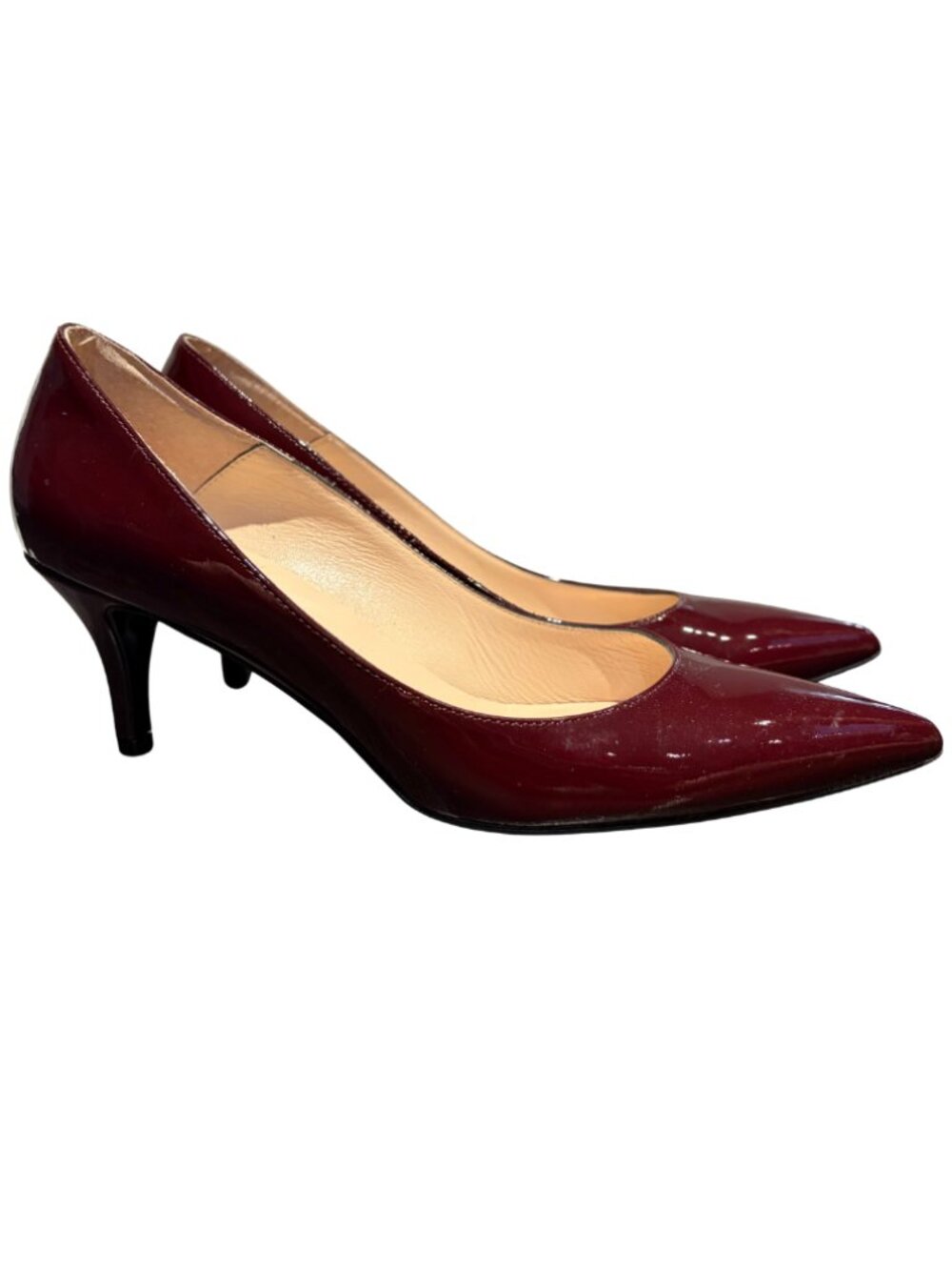 Deep Red 2.5 Inch Heel